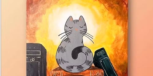 Paint-A-Rama Day - Library Cat