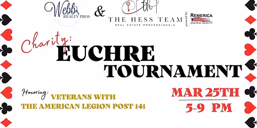 Charity Euchre Tournament - supporting local Veterans