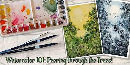 Watercolor 101: Peering through the Trees