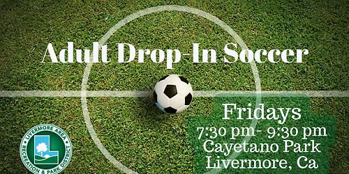 Adult Drop-In Soccer at Cayetano Park - Fridays
