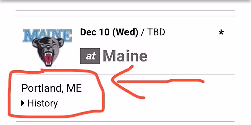 Solo game UMaine vs ZooMass-Lowell on Wed the 10th of Dec 2025