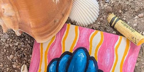 A Beach-Themed Encaustic Retreat