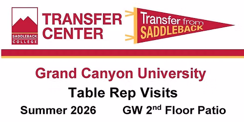 Grand Canyon University Rep Table Visit