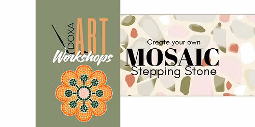 DIY Mosaic Stepping Garden Stone Workshop
