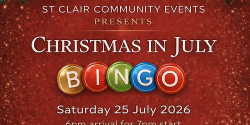 Christmas in July Bingo