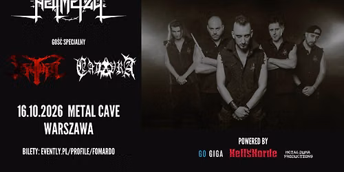 HELLMETALL + ASYLUM + CADAVRA \/ 16.10.26, Warszawa