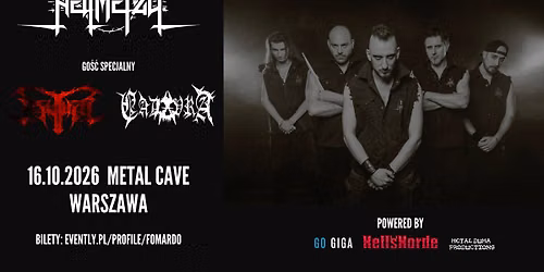 HELLMETALL + ASYLUM + CADAVRA \/ 16.10.26, Warszawa