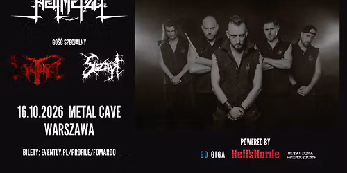 HELLMETALL + ASYLUM + SZNYT (death \/ thrash, W\u0142ochy) \/ 16.10.26, Warszawa