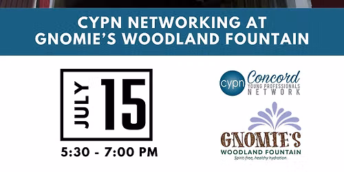 CYPN Networking at Gnomie's Woodland Fountain