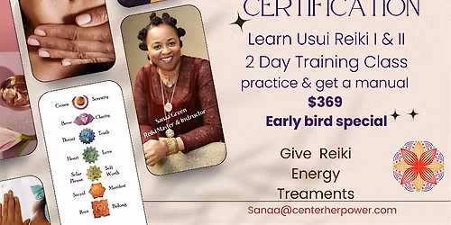 Reiki 1 & 2 Certification