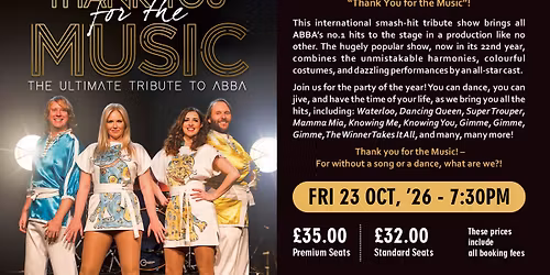 Thank-you for the Music - The Ultimate Tribute to ABBA
