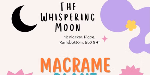 Macrame plant hanger workshop
