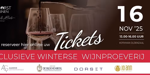 Exclusieve Winterse Wijnproeverij