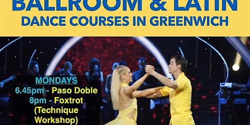 4-week Paso Doble Course in Greenwich from 13\/07\/26