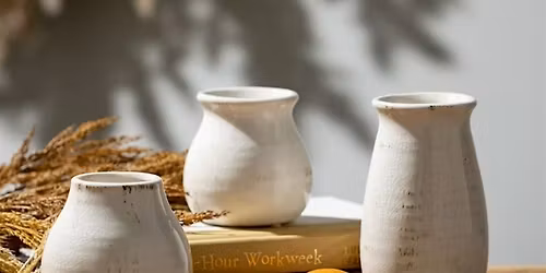 Pottery wheel workshop - make a vase -  at Artventures Oakville Rebecca