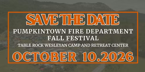 Pumpkintown Fire Department Fall Festival 2026