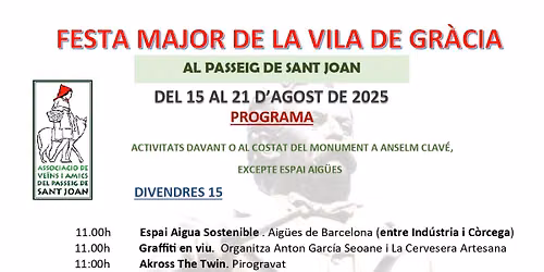 Festa Major de la Vila de Gr\u00e0cia al Passeig de Sant Joan