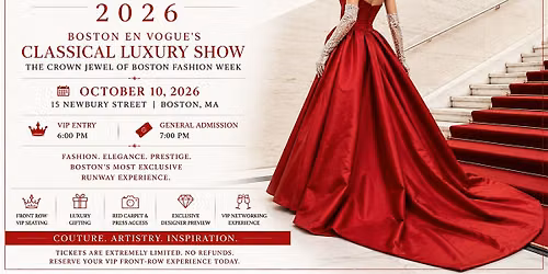 BOSTON FASHION WEEK - Classical luxury show!