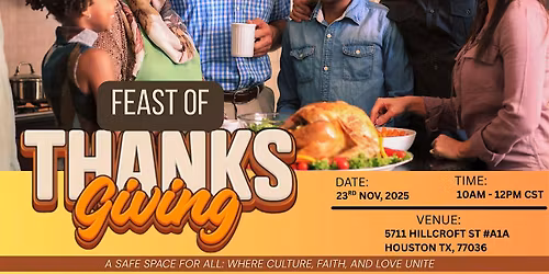 Feast of Thanksgiving - A Friendsgiving experience