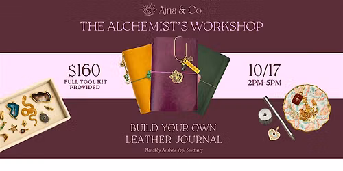 The Alchemist's Workshop by Ajna & Co. - Make your own A5 leather journal