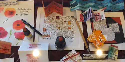 Kalligrafie-Workshop - Mutter und Vatertags-Karten