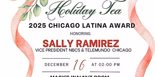 2025 Chicago Latina Award|Honoring Sally Ramirez, NBC5 Chicago & Telemundo