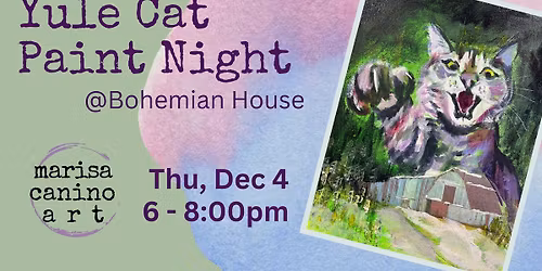 Yule Cat Cryptid Paint Night 