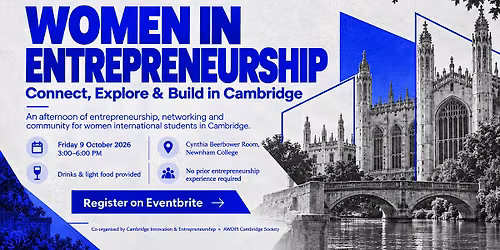 Women in Entrepreneurship: Connect, Explore & Build in Cambridge