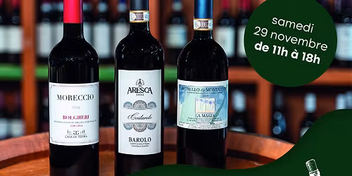 D\u00e9gustation de vins italiens - D\u00e9lices de Toscane