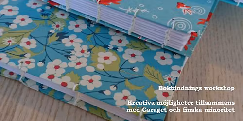 Bokbindnings workshop p\u00e5 finska