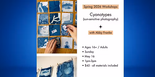Cyanotypes - Sun Sensitive Photography WORKSHOP