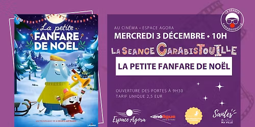 Cin\u00e9ma \u2022 S\u00e9ance Carabistouille \u2022 La petite fanfare de No\u00ebl