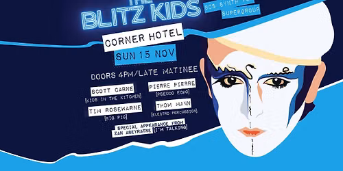 NOW ON SALE \ud83c\udf9f\ufe0f\u2013 CORNER -SUN 15 NOV 2026, DOORS 4:00PM\/LATE MATINEE