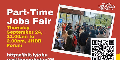 Oxford Brookes Part-Time Jobs Fair 2026