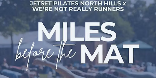 JETSET on the Mat X We're Not Really Runners Collab