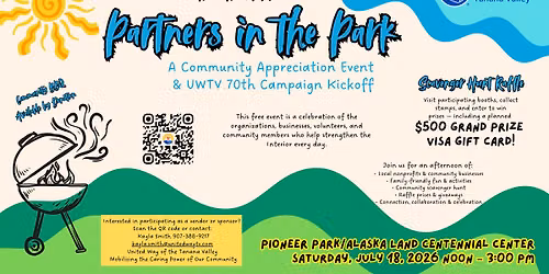 Partners in the Park - A Free Community Appreciation Event  & UWTV 70th Campaign Kickoff