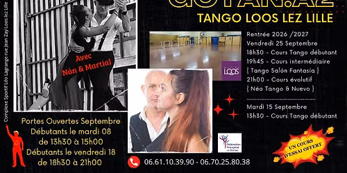 Rentr\u00e9e Tango Argentin 2026 avec N\u00e1n & Martial \u00e0 Loos lez Lille