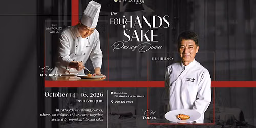 A FOUR-HANDS SAKE PAIRING DINNER