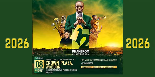 Phaneroo Anniversary 2026 - Massachusetts Edition
