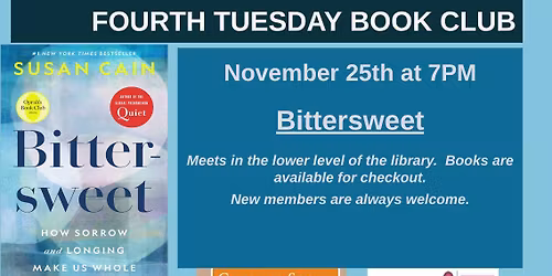 4th Tuesday Book Club: Bittersweet