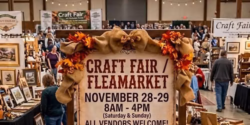 Indoor Craft Fair\/ Fleamarket                   November 28-29 (Leavitt Park)
