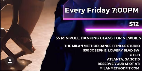 Flirty Friday: Intro to Pole @ The Milan Method