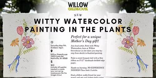 Witty Watercolor Painting in the Plants!
