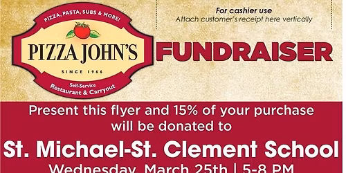 Pizza John's Fundraiser