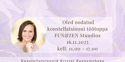 Konstellatsiooni t\u00f6\u00f6tuba FUN & ZEN Stuudios