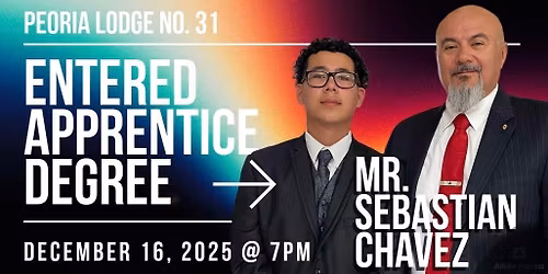 Conferral of the First Degree to Mr. Sebastian Chavez