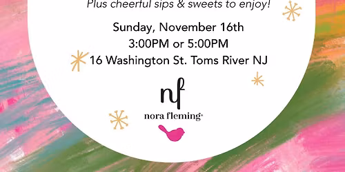 Nora Fleming Paint Your Own Mini Party - Holiday Edition! 