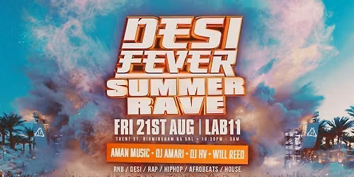 Desi Fever Presents Summer Rave At Lab11 Warehouse 