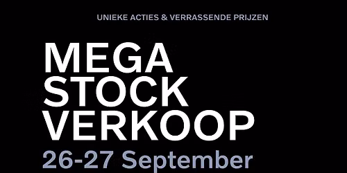 Solden bij Groep Rutten - MEGA STOCKVERKOOP
