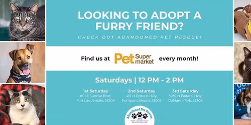 Abandoned Pet Rescue at Pet Supermarket